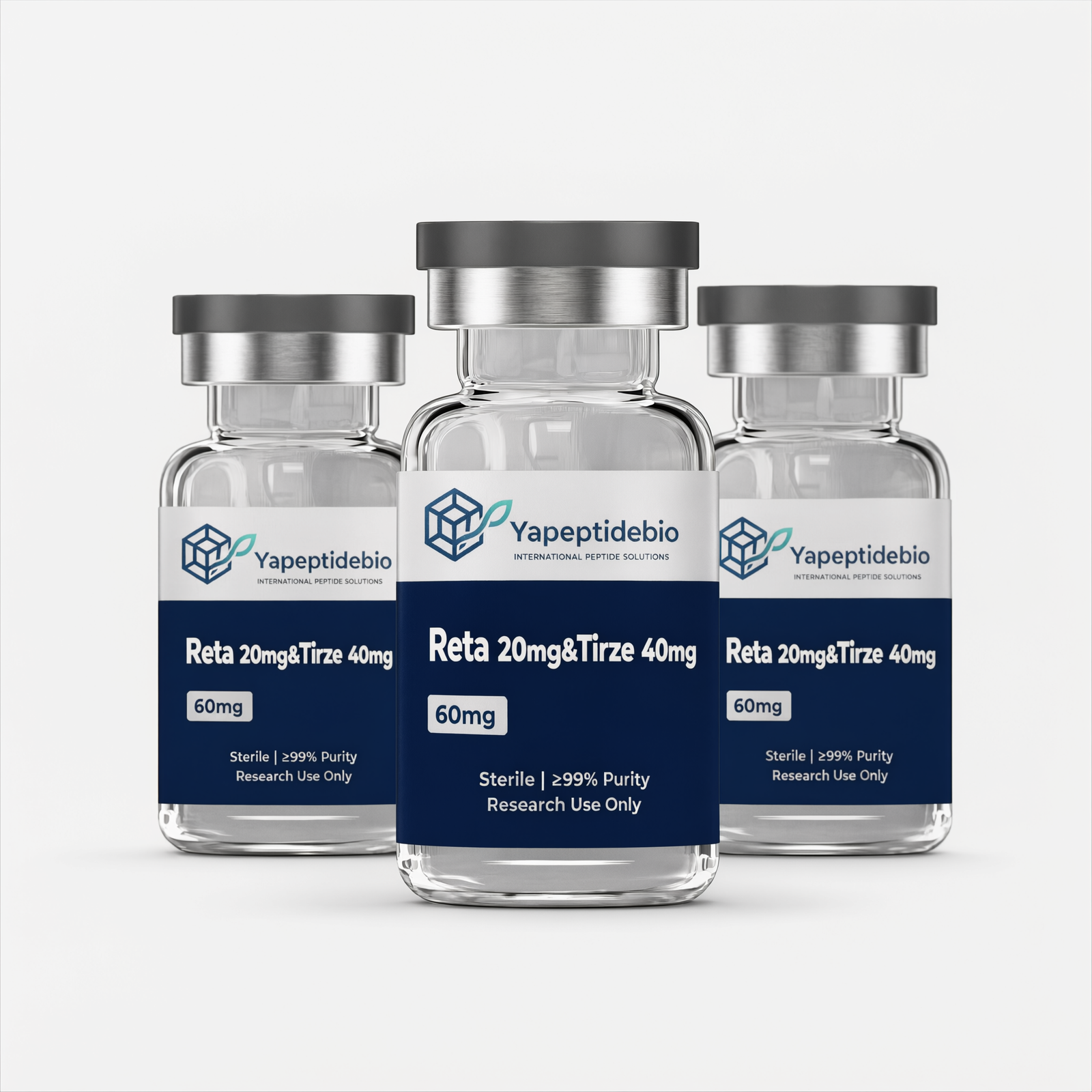 Retatrutide 20mg + Tirzepatide 40mg (RET60) Research Peptide